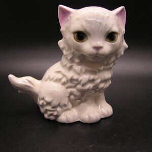 Vintage Goebel Sitting White Persian Cat Figurine